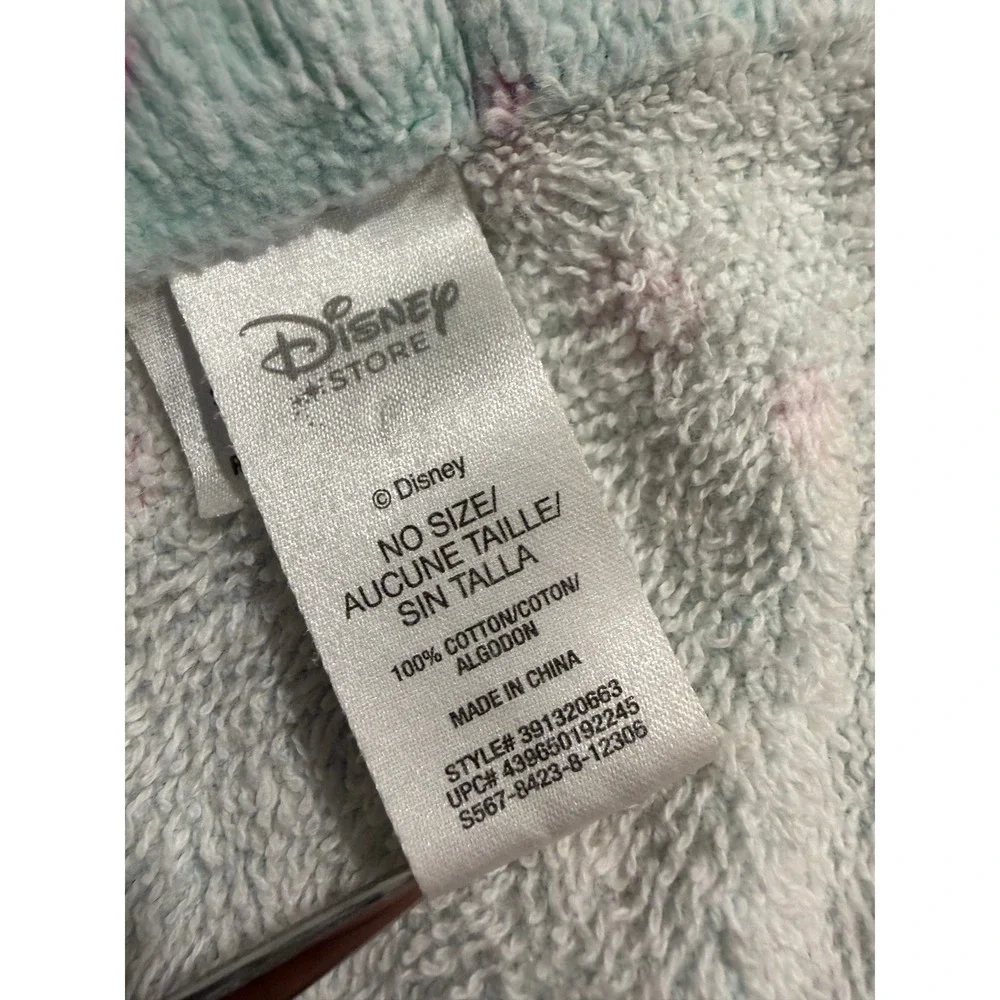 Disney Store Little Mermaid Ariel Beach Towel Cotton Pastel Green Cotton 55x29